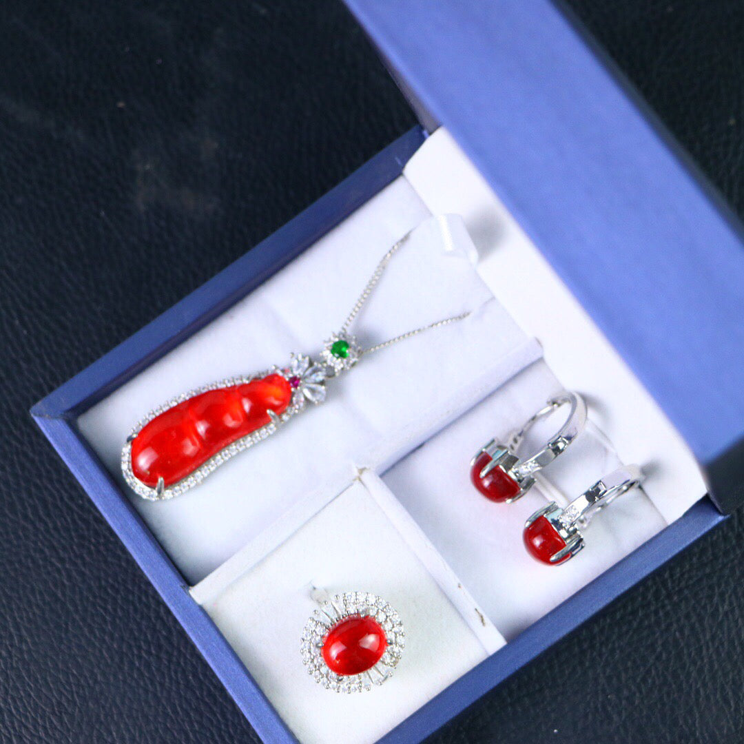 Chinese Antique High Ice [Three Piece Set]