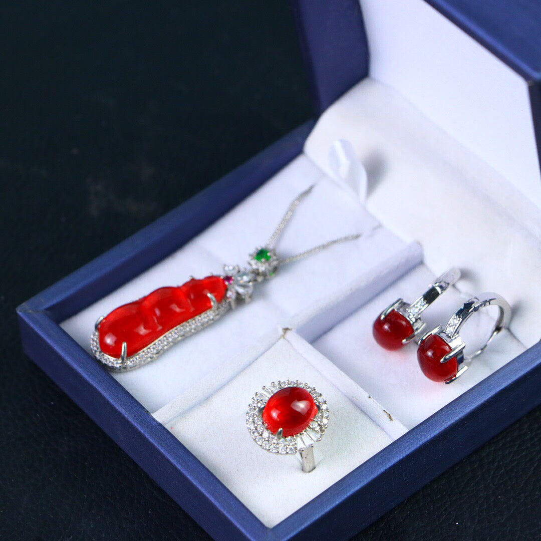 Chinese Antique High Ice [Three Piece Set]