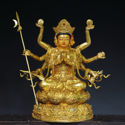 Chinese antique pure copper Buddha statue