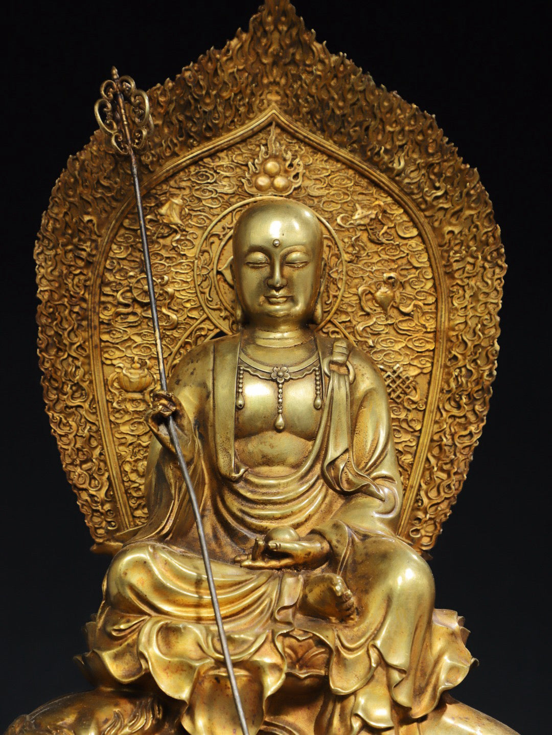 Chinese antique pure copper Buddha statue