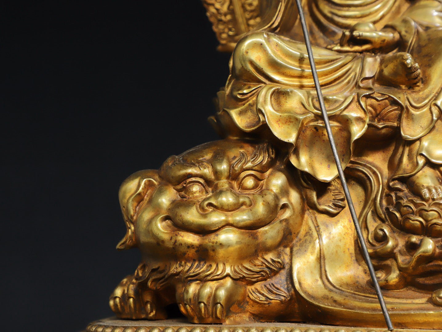 Chinese antique pure copper Buddha statue