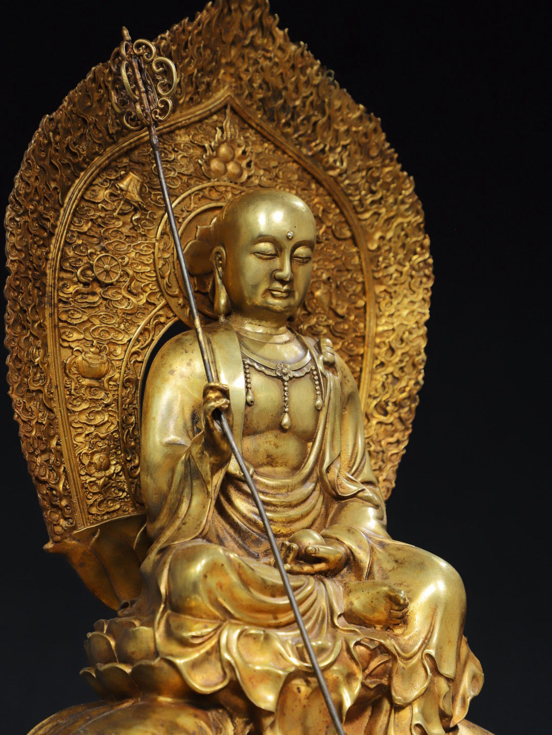 Chinese antique pure copper Buddha statue