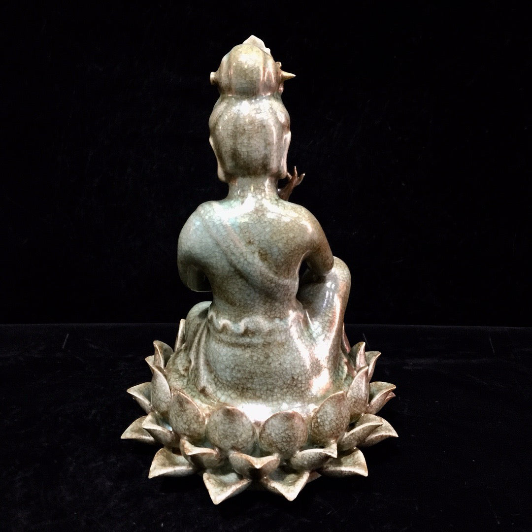Chinese antique porcelain lotus Guanyin