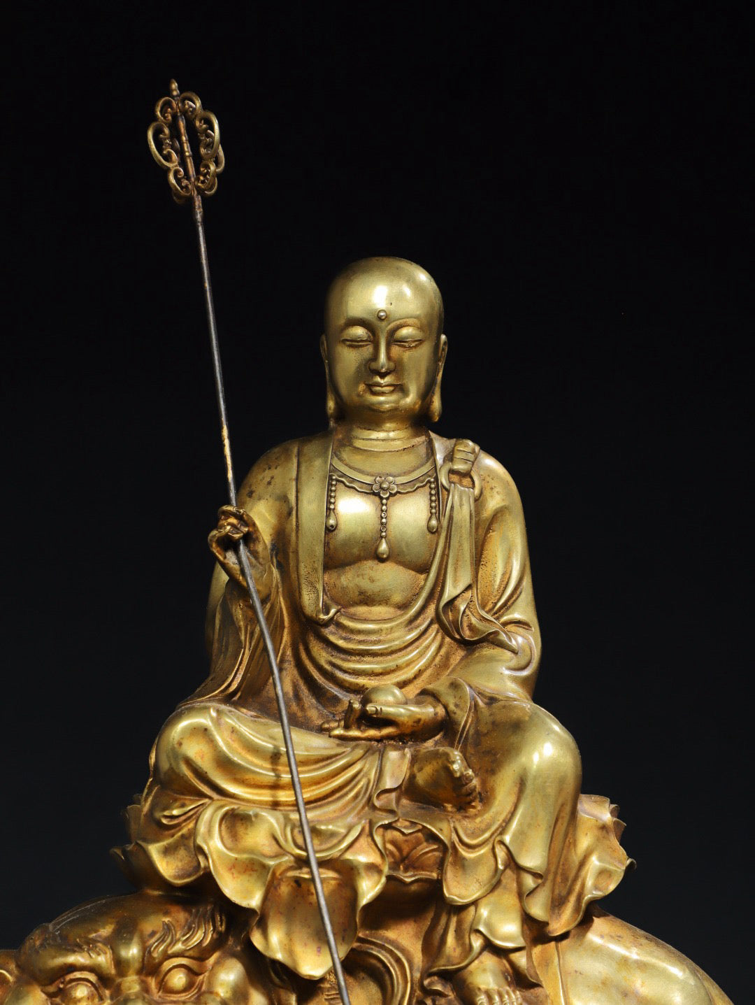 Chinese antique pure copper Buddha statue