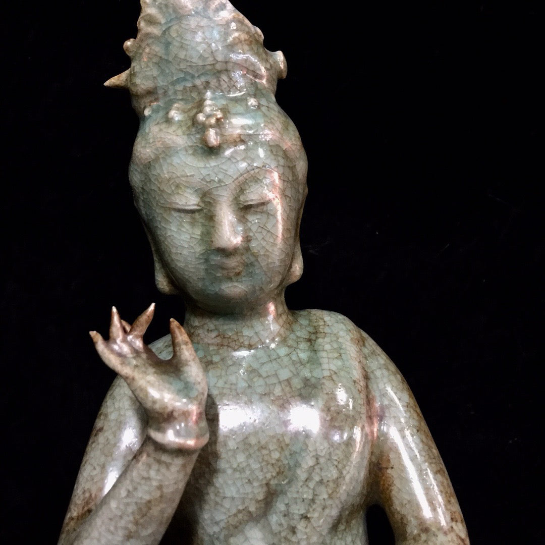 Chinese antique porcelain lotus Guanyin
