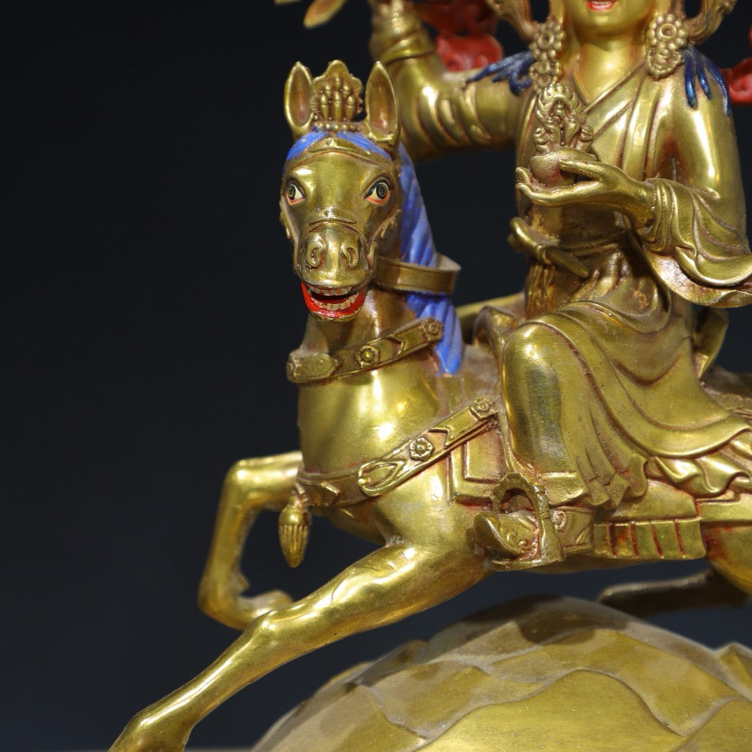 Chinese antique pure copper Buddha statue