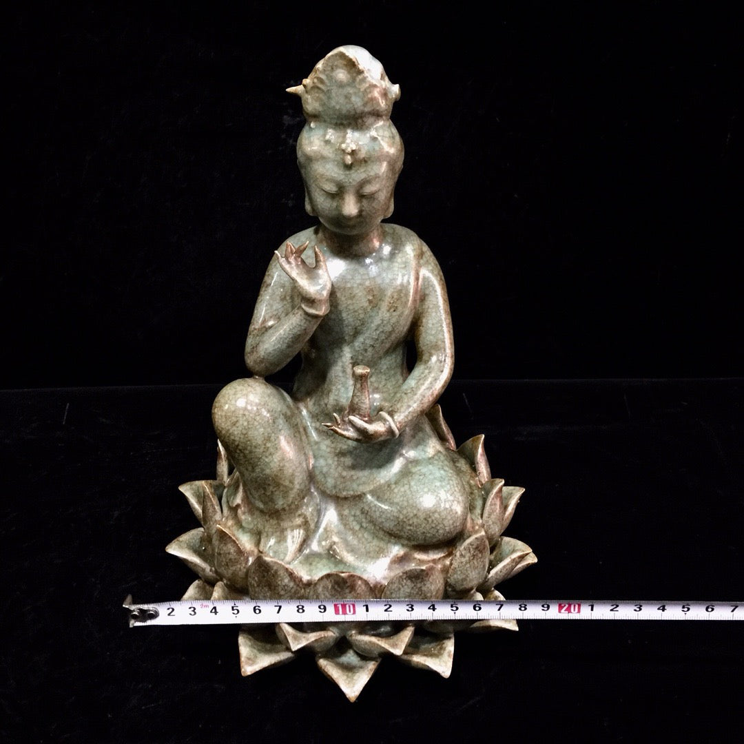 Chinese antique porcelain lotus Guanyin