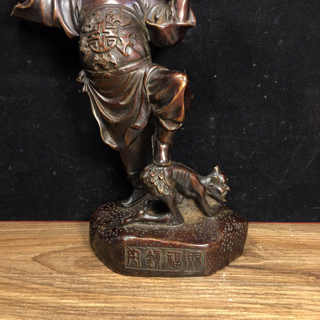 Chinese antique pure copper Zhong Kui ornaments