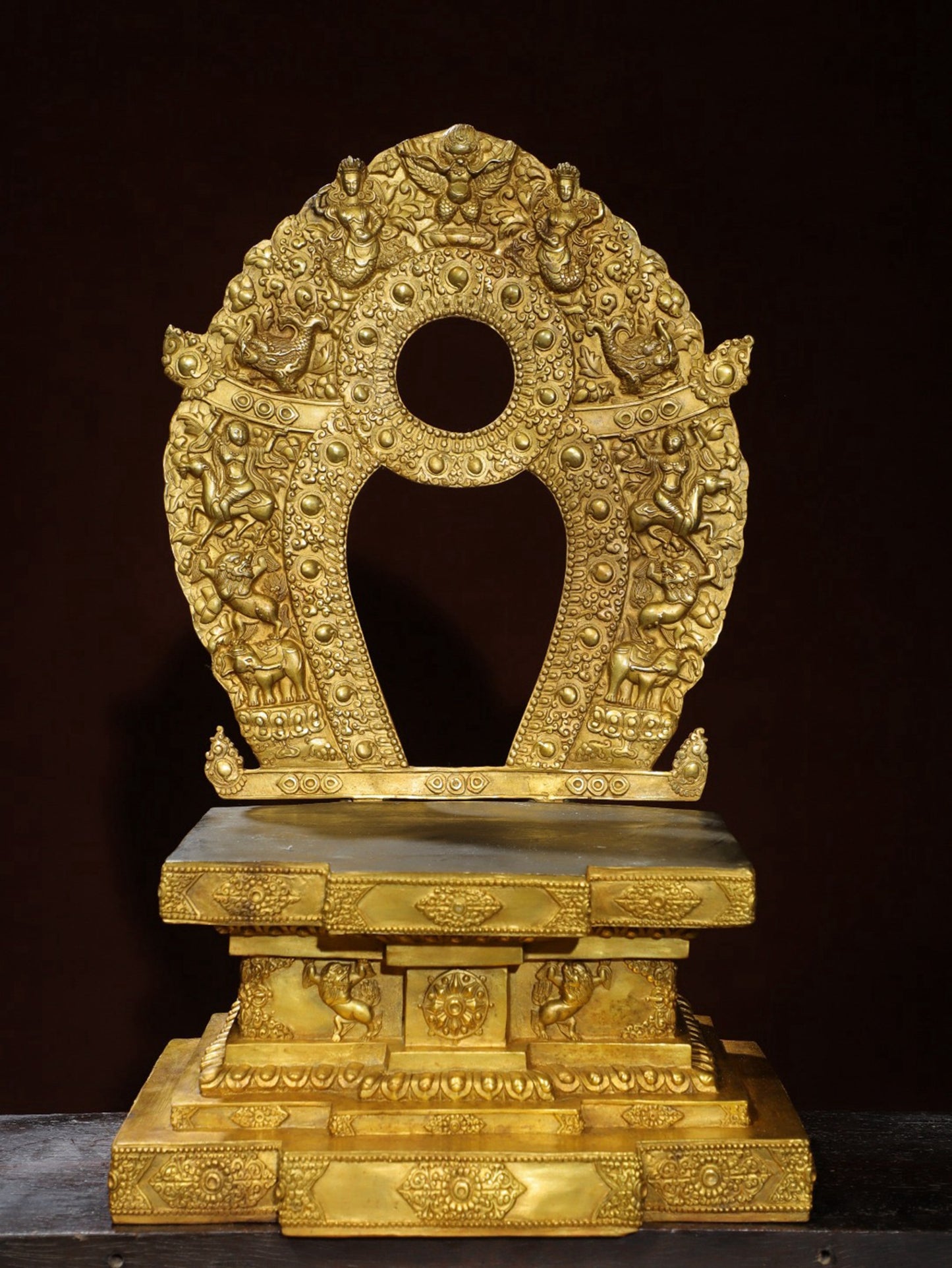 Bronze gilded statue of Amitabha Buddha