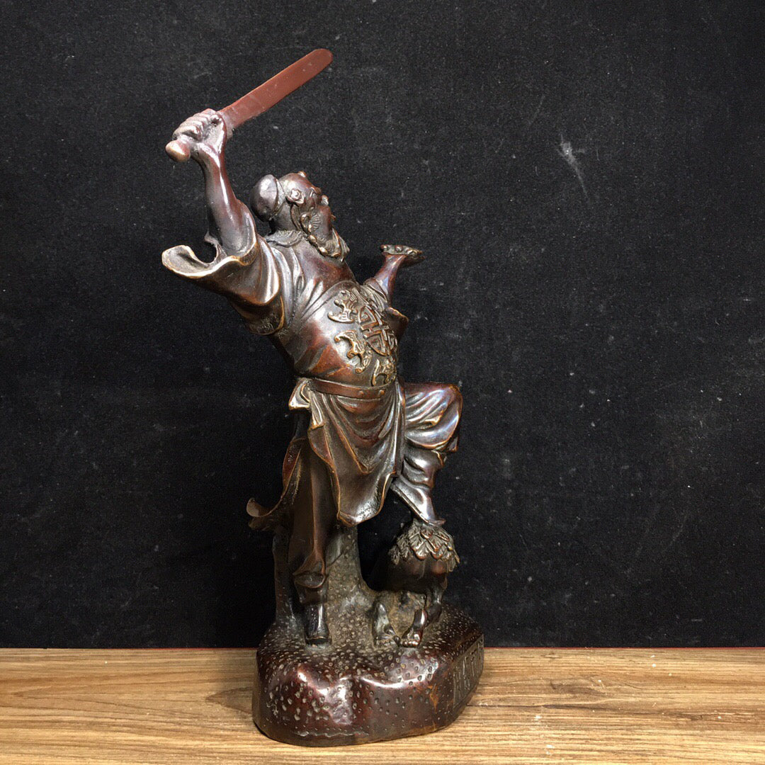Chinese antique pure copper Zhong Kui ornaments