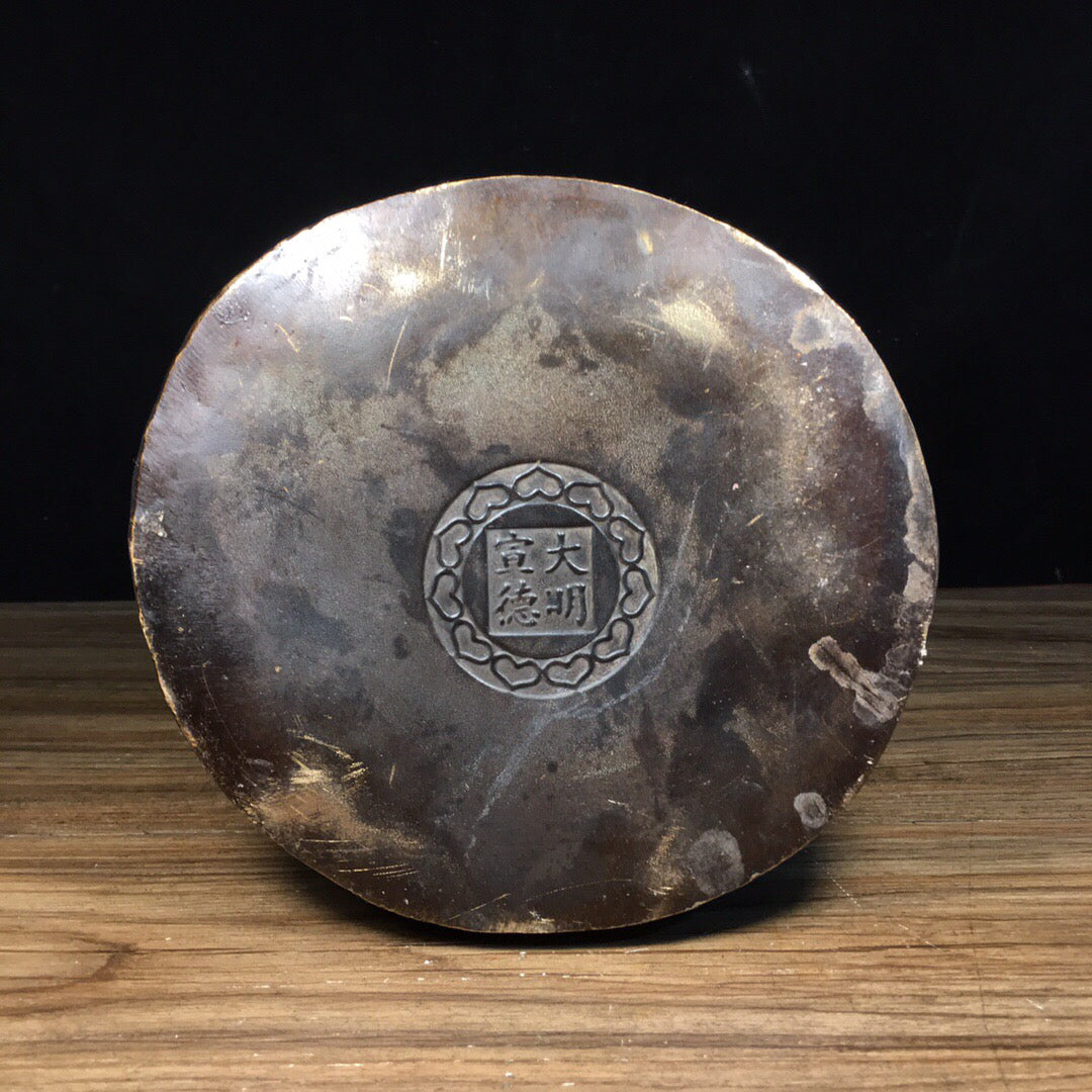 Chinese Antique Pure Copper Divine Doctor Hua Tuo