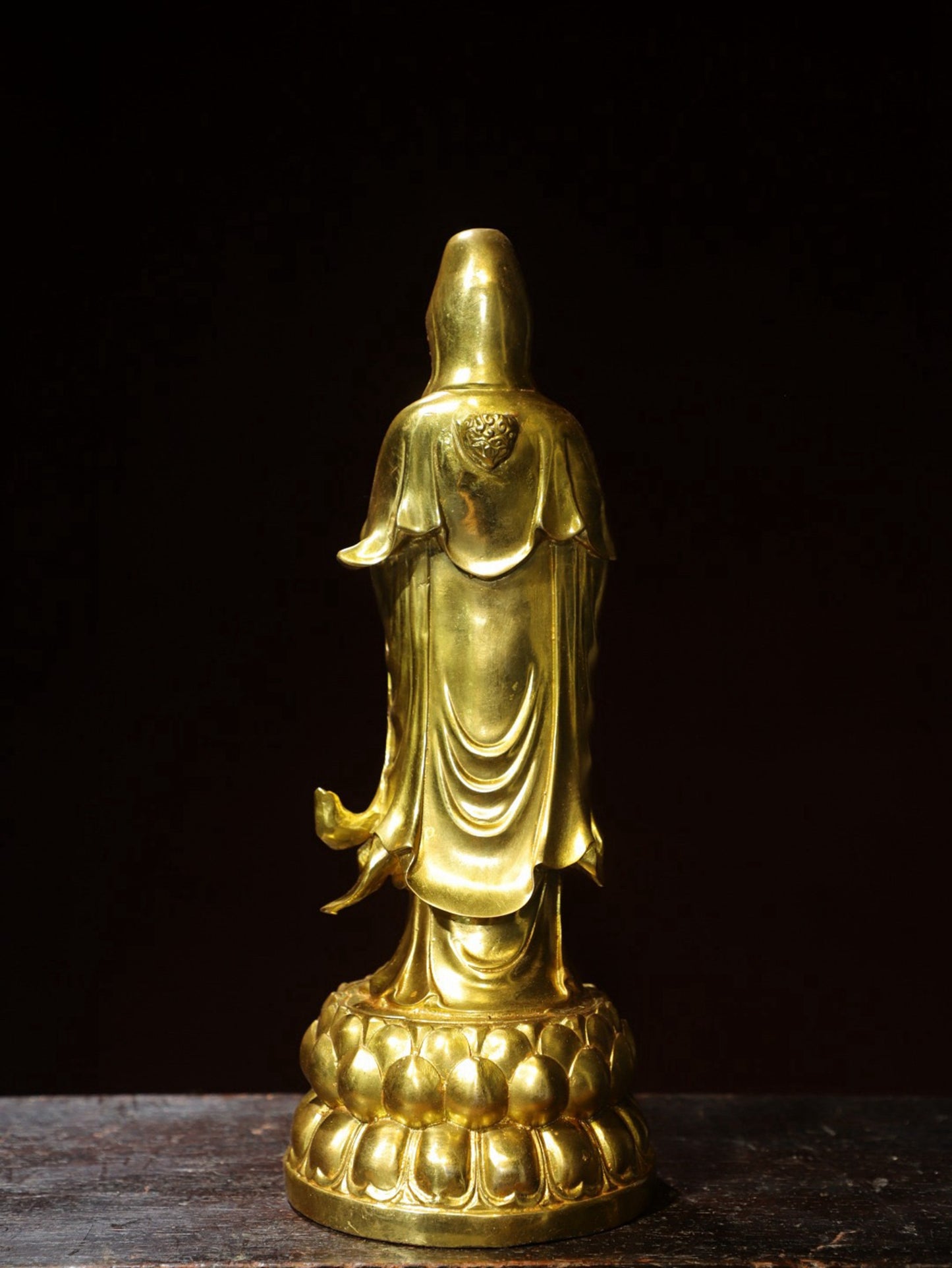 Bronze Plated Bodhisattva Statue