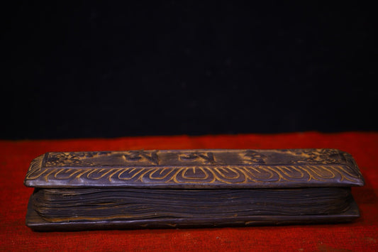 High monk hand drawn old scriptures