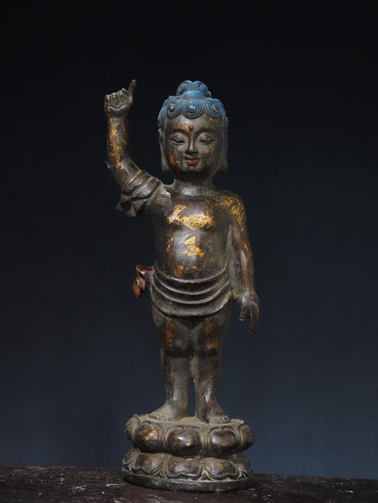 Chinese antique pure copper Buddha statue