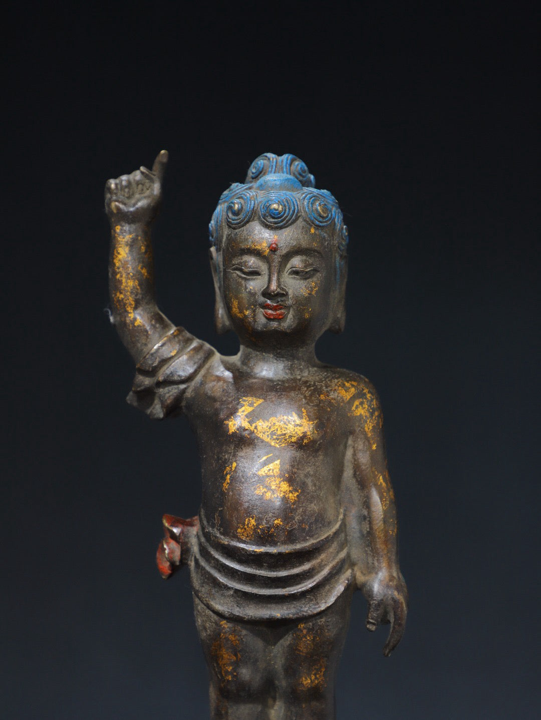 Chinese antique pure copper Buddha statue