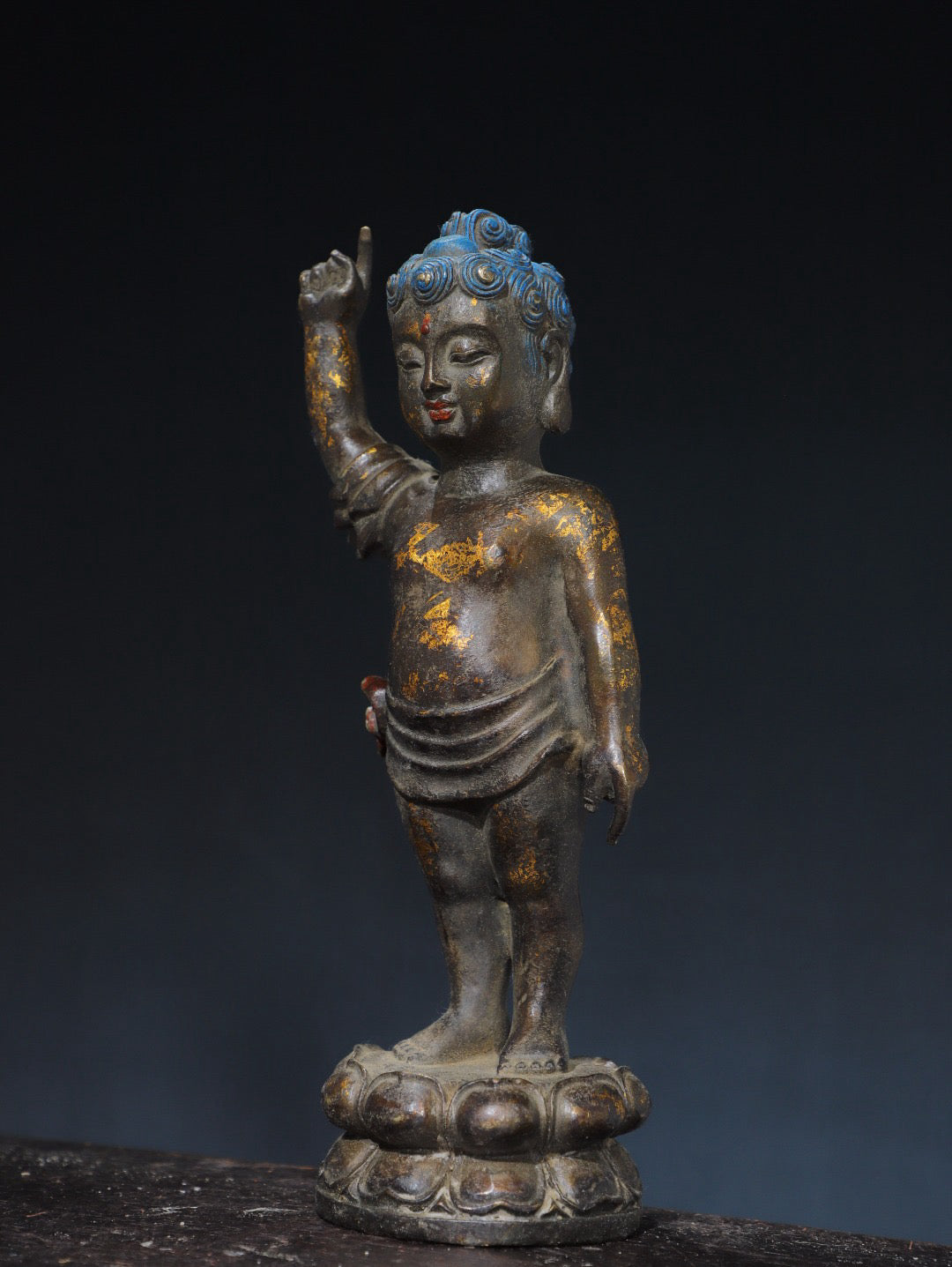 Chinese antique pure copper Buddha statue