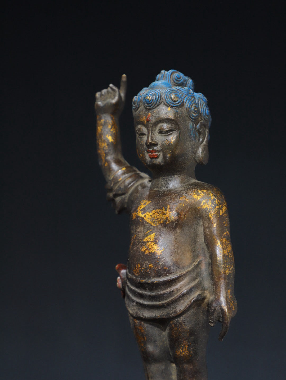 Chinese antique pure copper Buddha statue