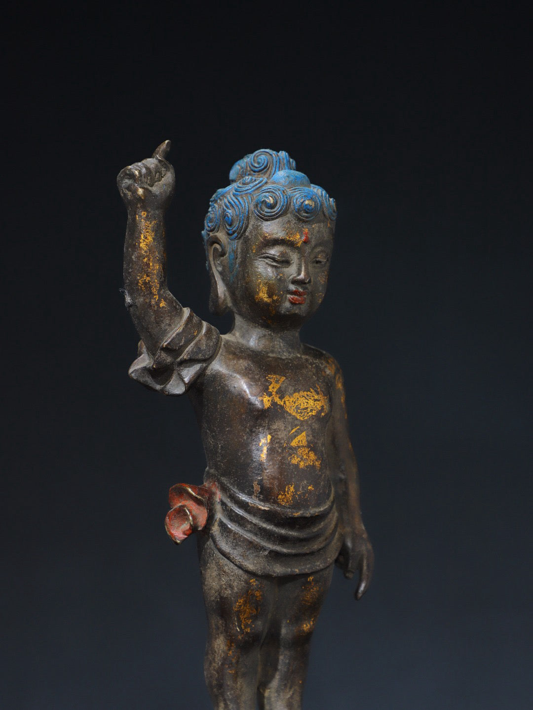 Chinese antique pure copper Buddha statue