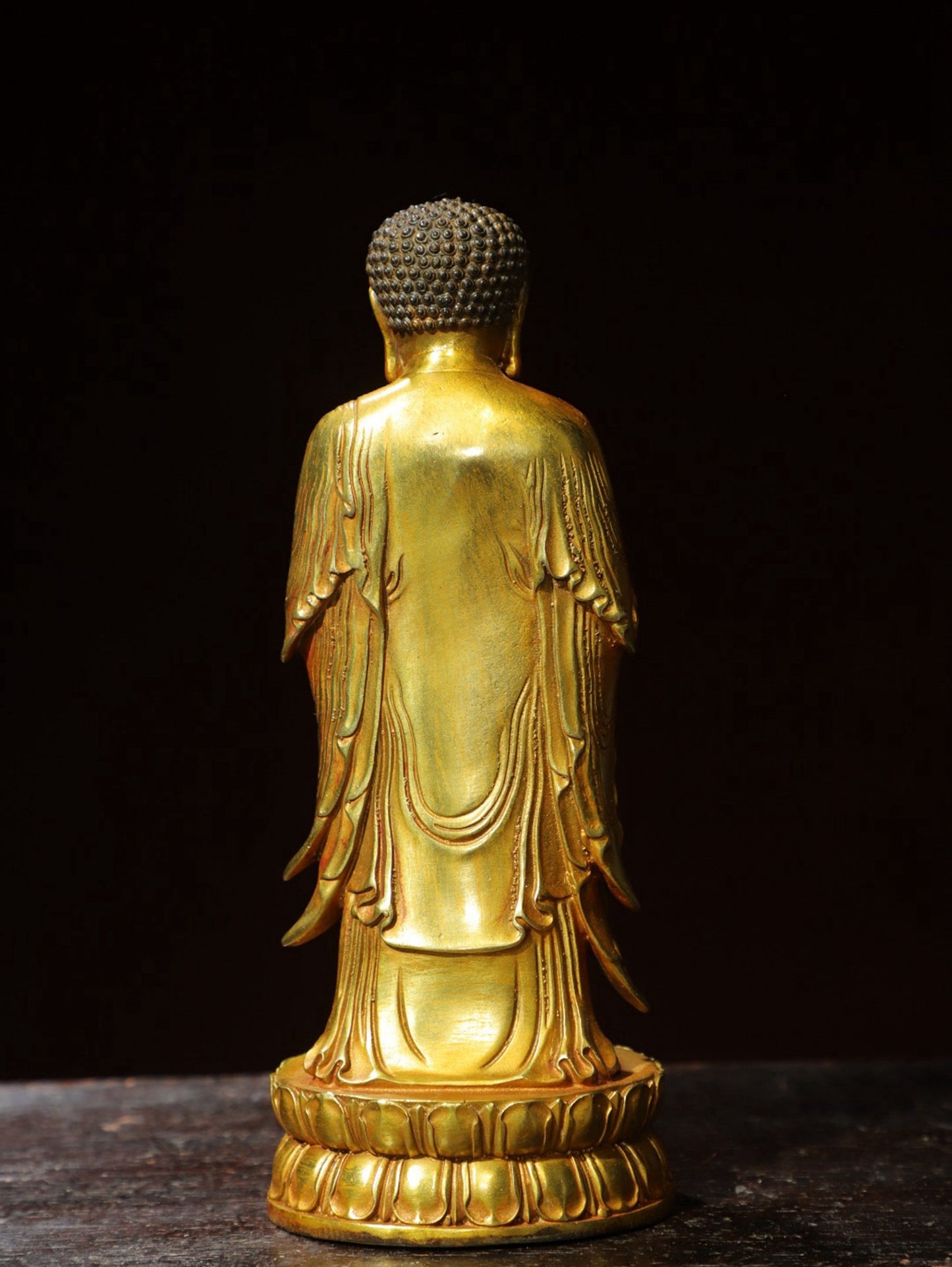Bronze gilded statue of Amitabha Buddha