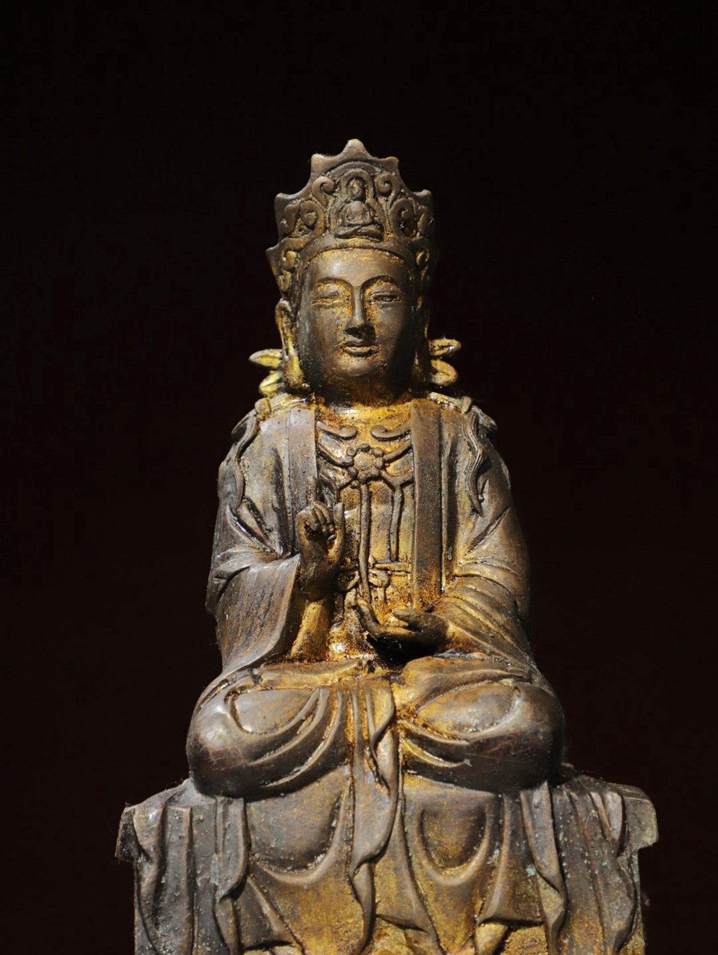 Bronze Plated Avalokitesvara Statue