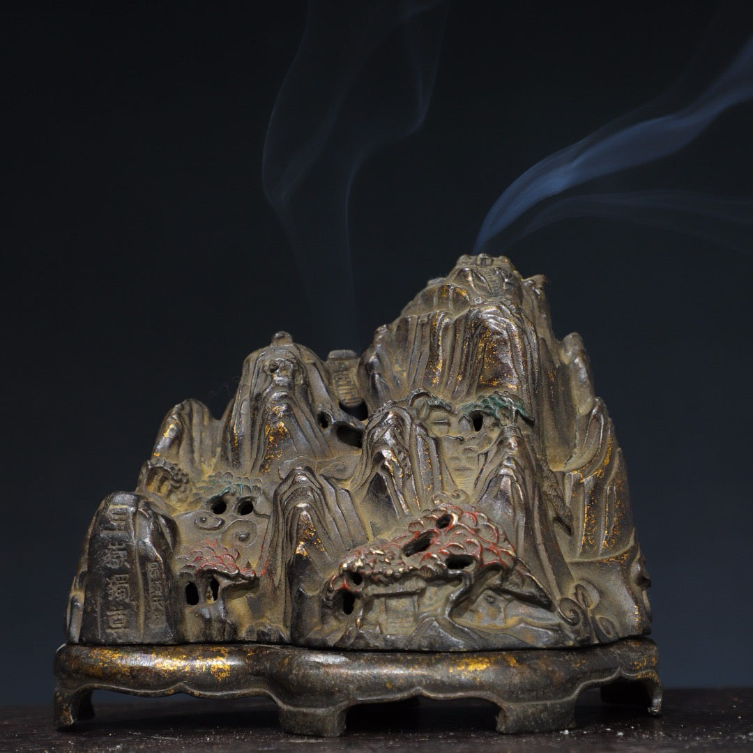 Chinese antique pure copper incense burner