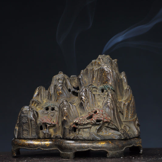 Chinese antique pure copper incense burner