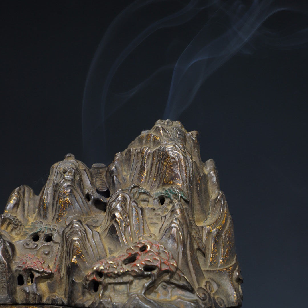 Chinese antique pure copper incense burner