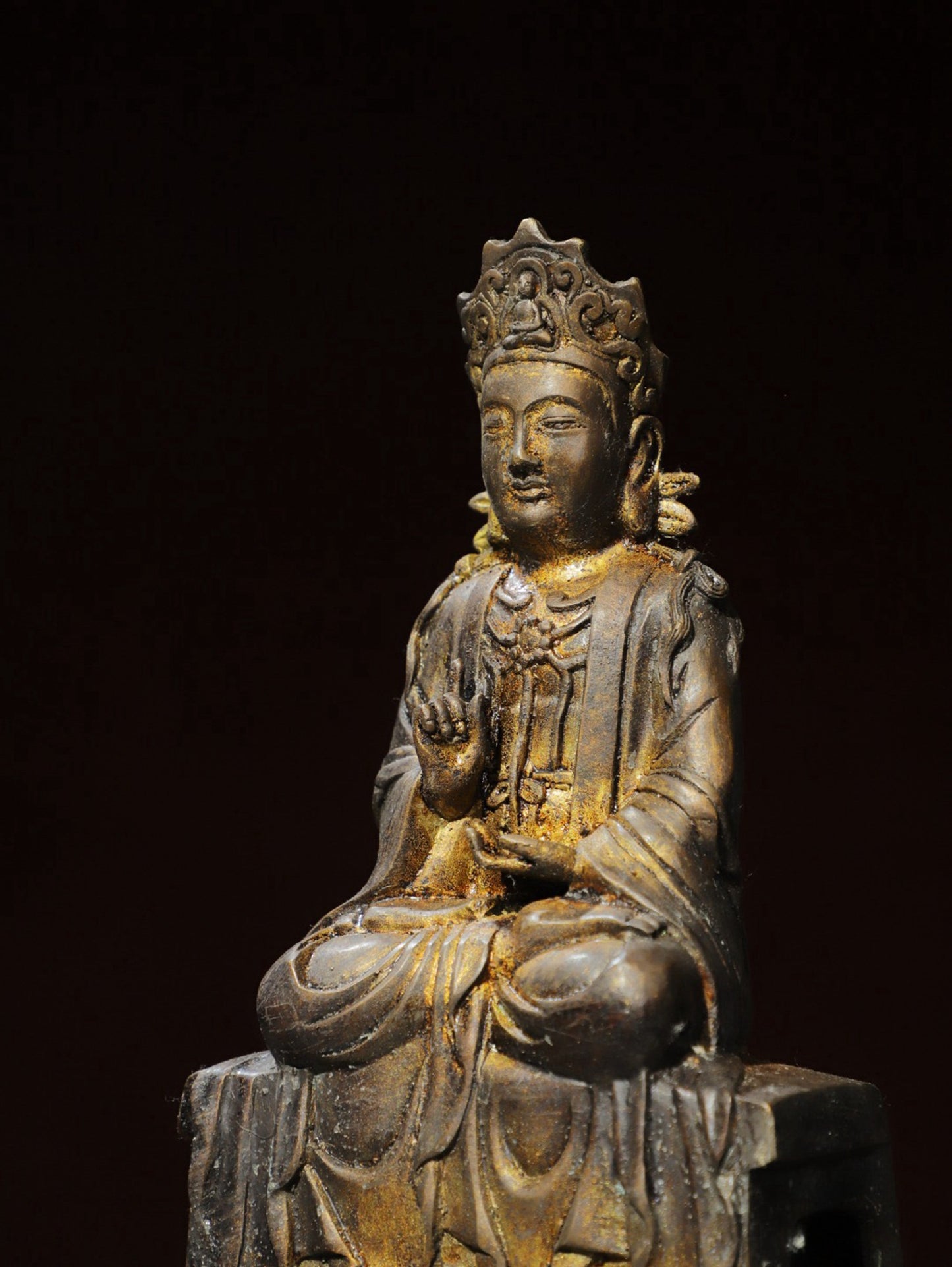 Bronze Plated Avalokitesvara Statue