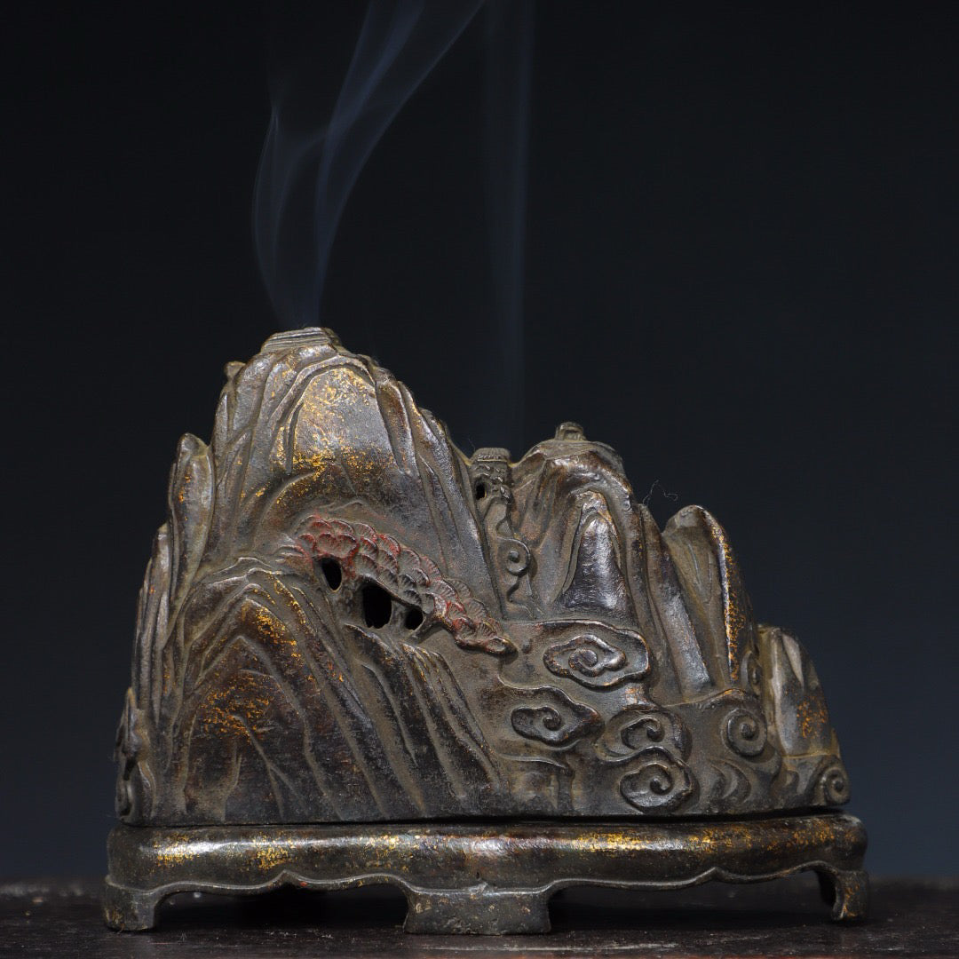 Chinese antique pure copper incense burner