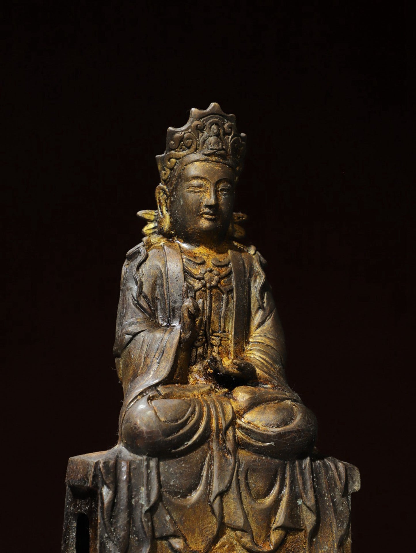 Bronze Plated Avalokitesvara Statue