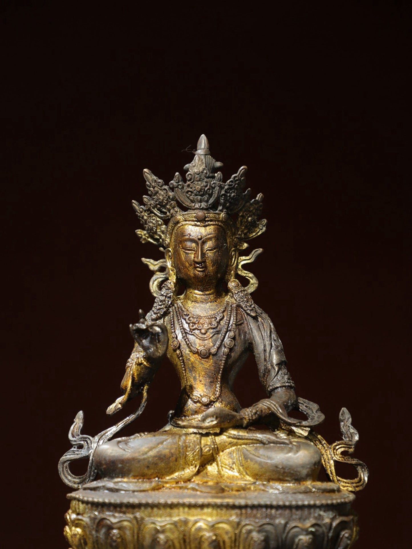 Bronze Plated White Tara Statue