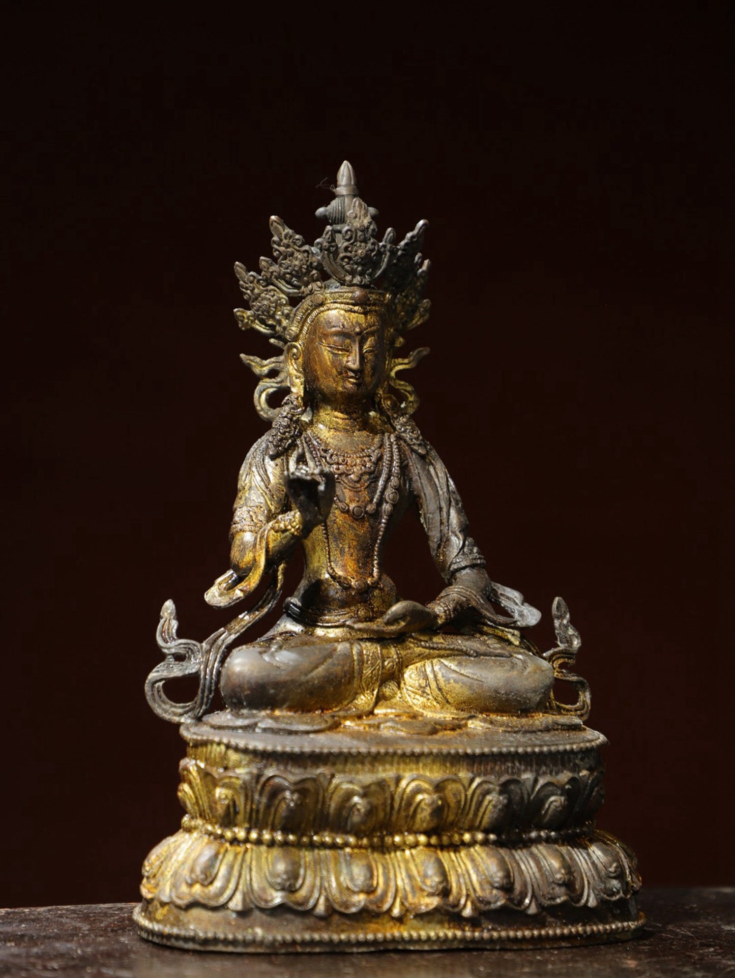 Bronze Plated White Tara Statue