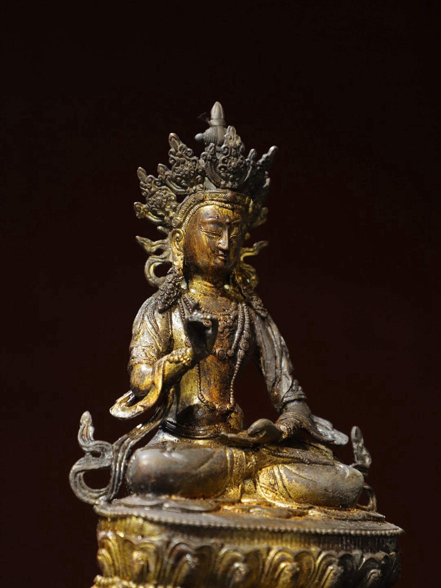 Bronze Plated White Tara Statue