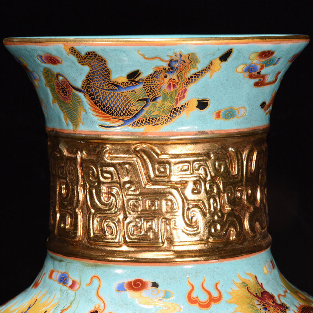 Chinese Antique Five Ox Bottle