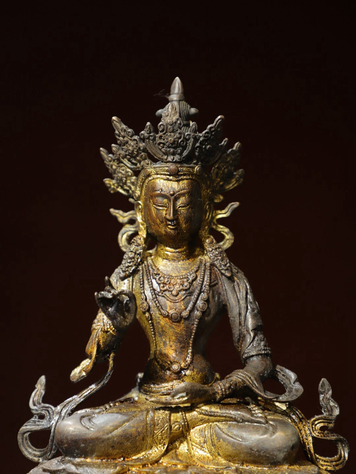 Bronze Plated White Tara Statue
