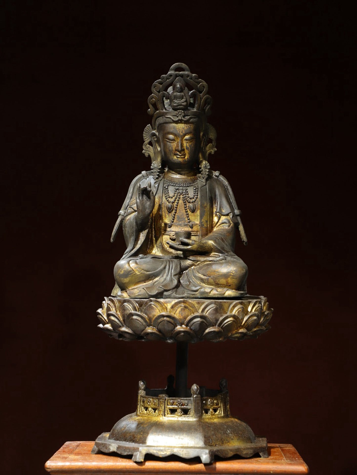 Bronze Plated Avalokitesvara Statue