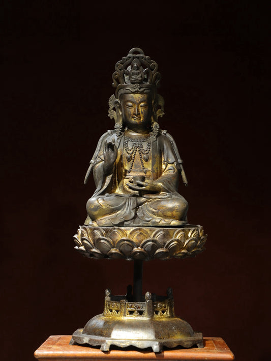 Bronze Plated Avalokitesvara Statue