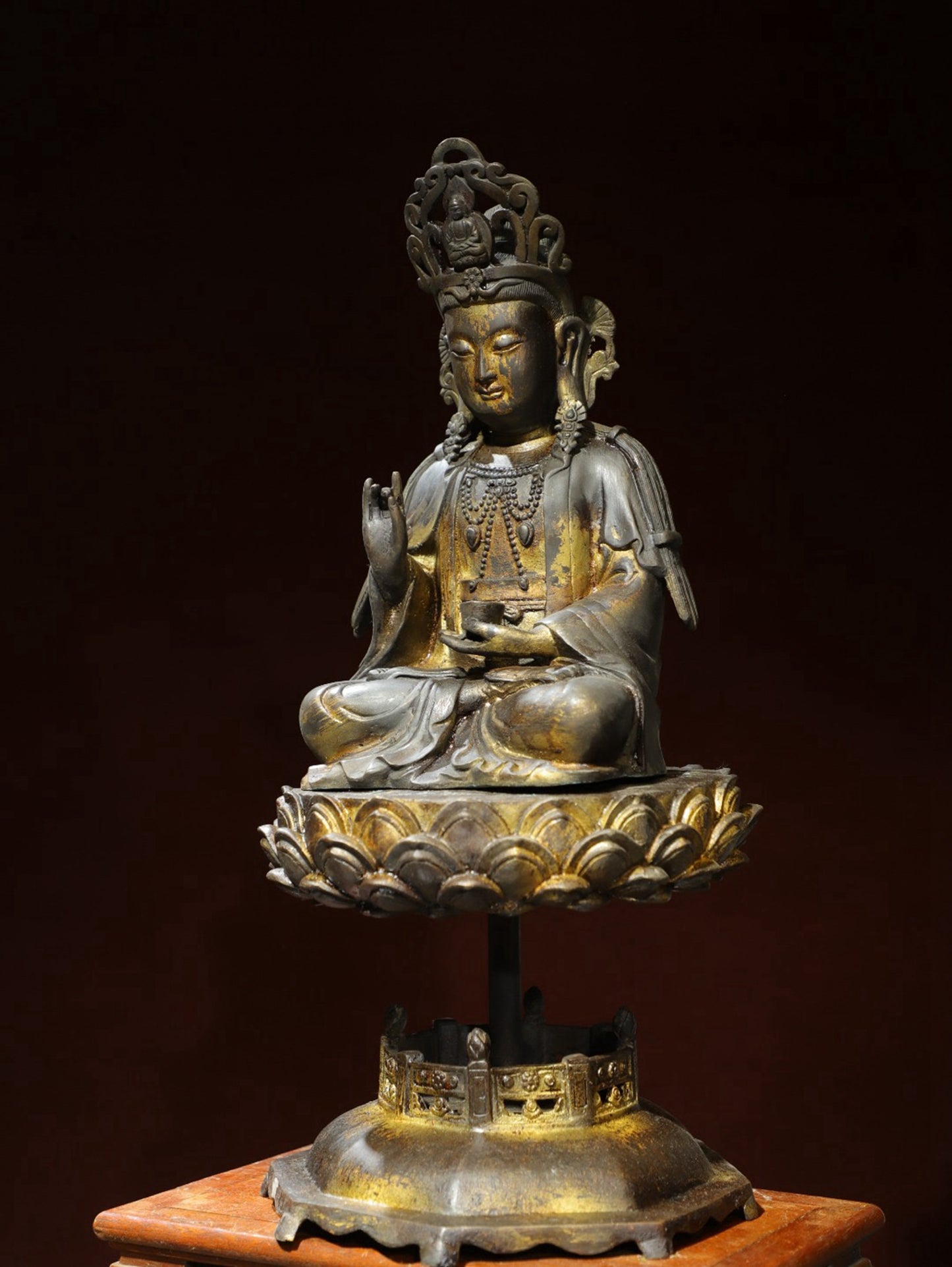 Bronze Plated Avalokitesvara Statue