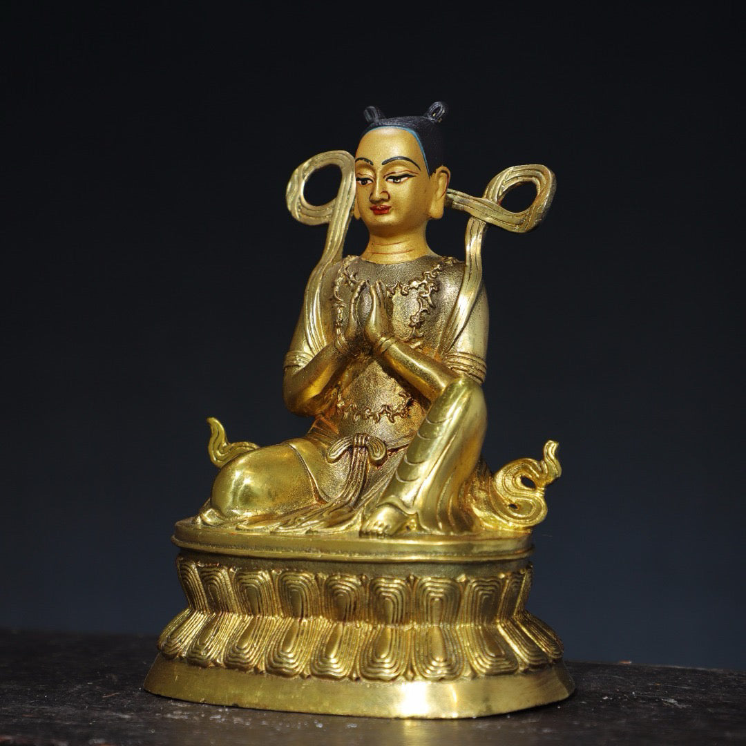 Chinese antique pure copper Buddha statue