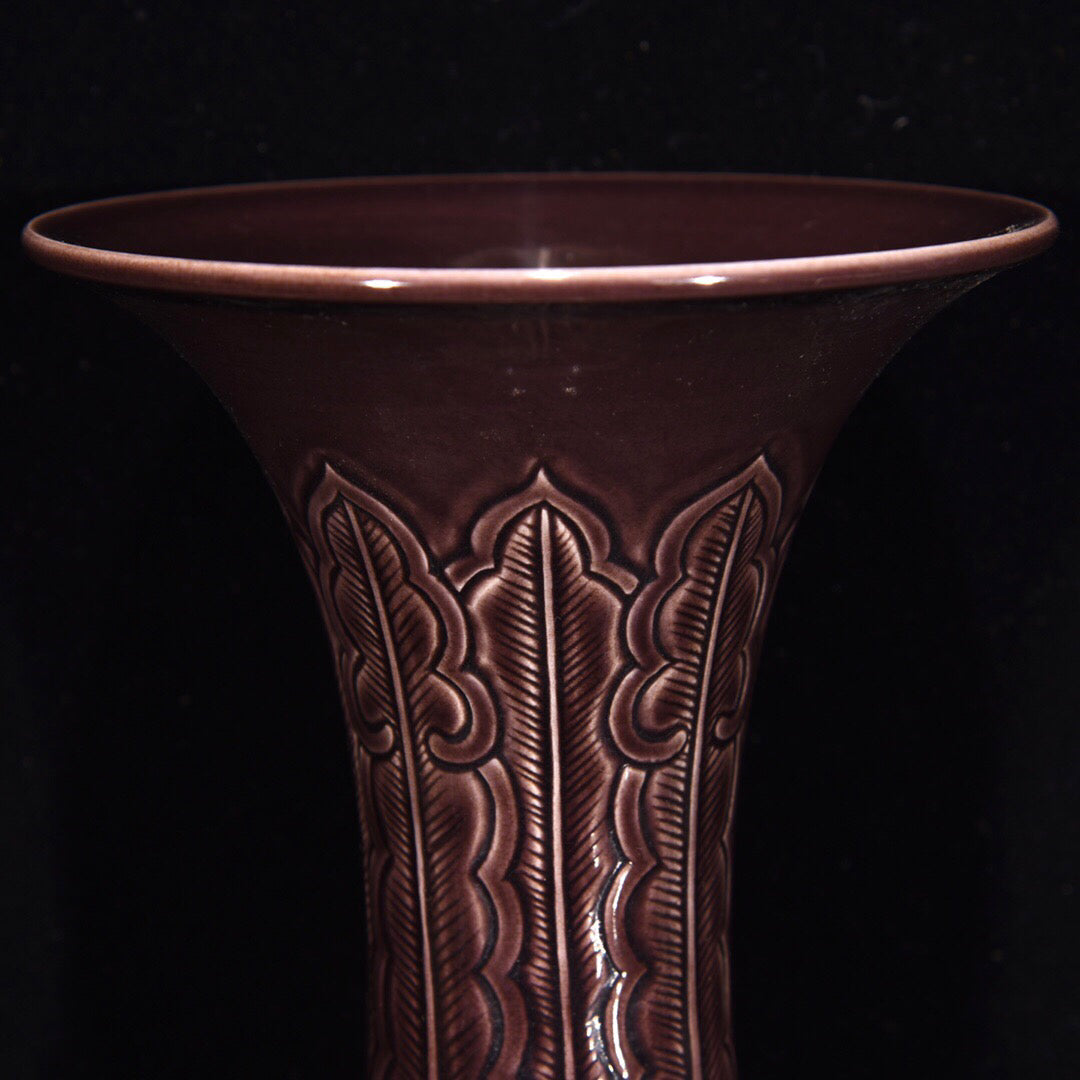 Chinese antique colored glazed flower drum