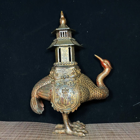 Chinese antique pure copper incense burner