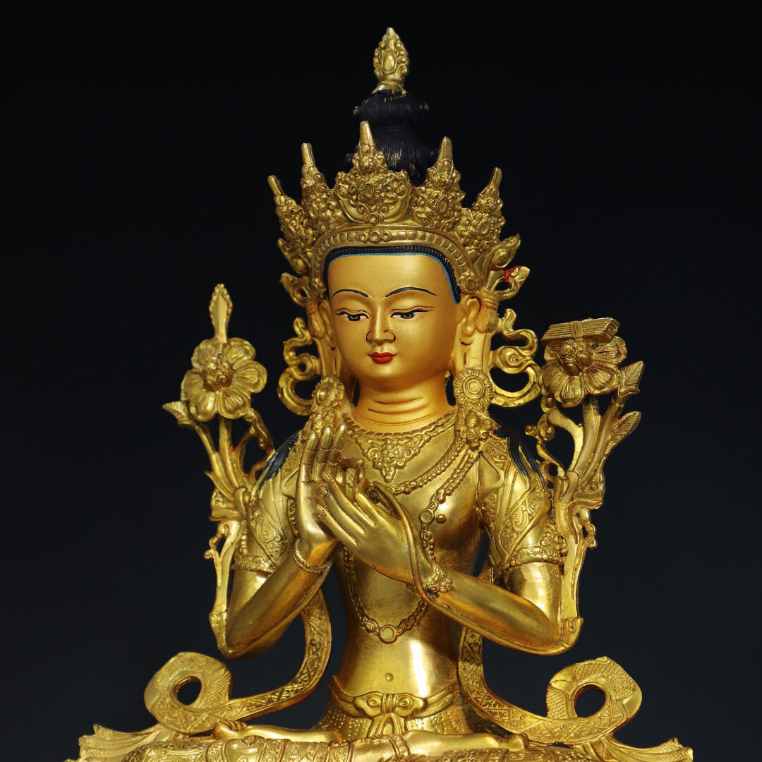 Chinese antique pure copper Buddha statues
