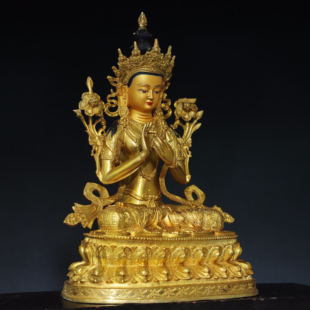 Chinese antique pure copper Buddha statues