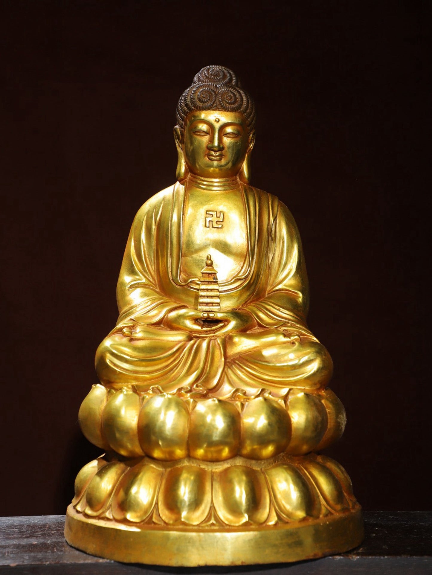 Bronze Plated [Glass Medicine Buddha] Statue