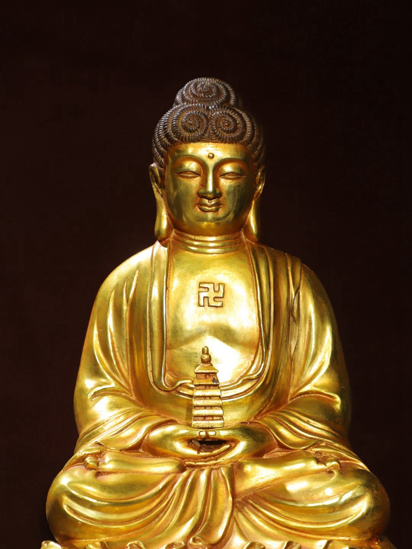 Bronze Plated [Glass Medicine Buddha] Statue