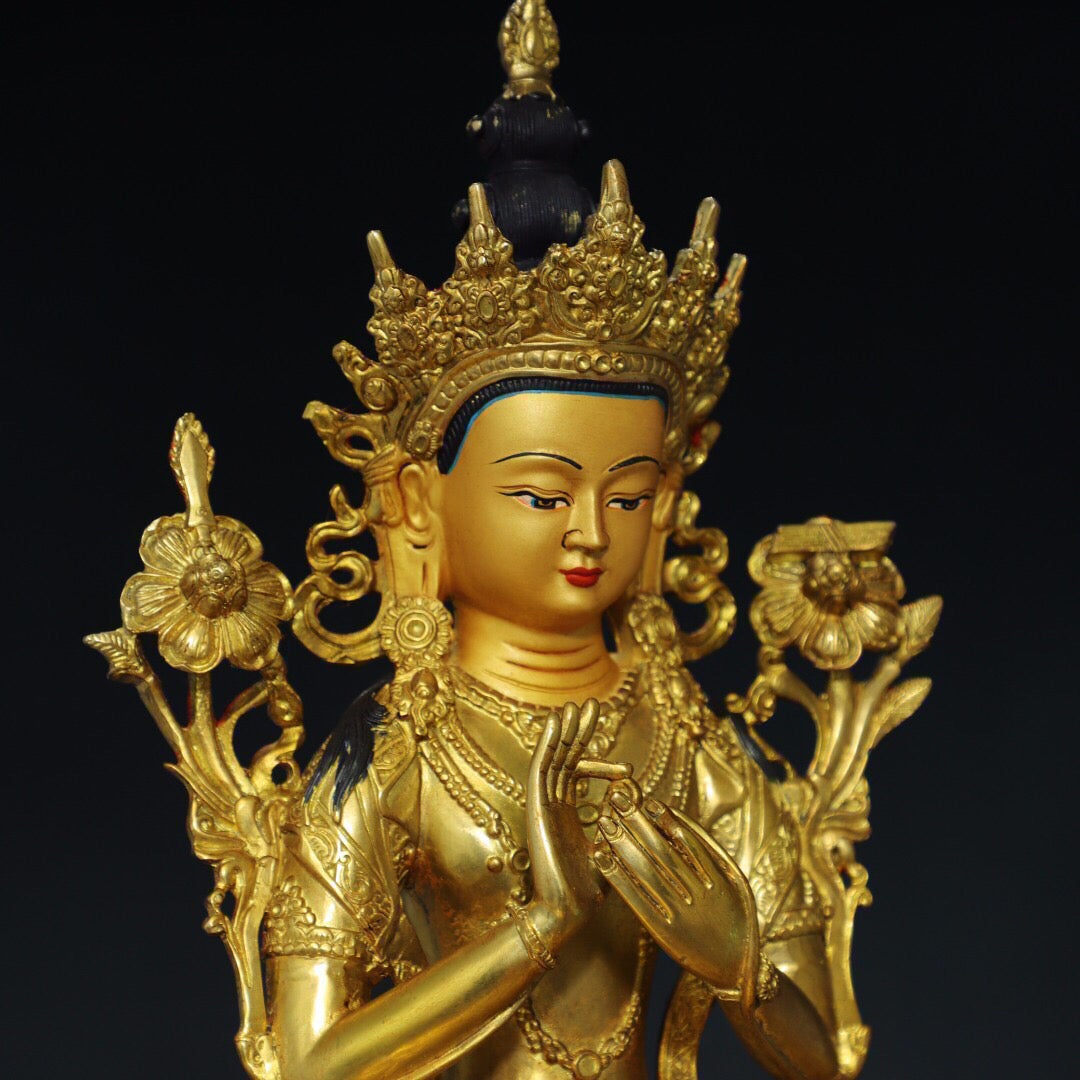 Chinese antique pure copper Buddha statues