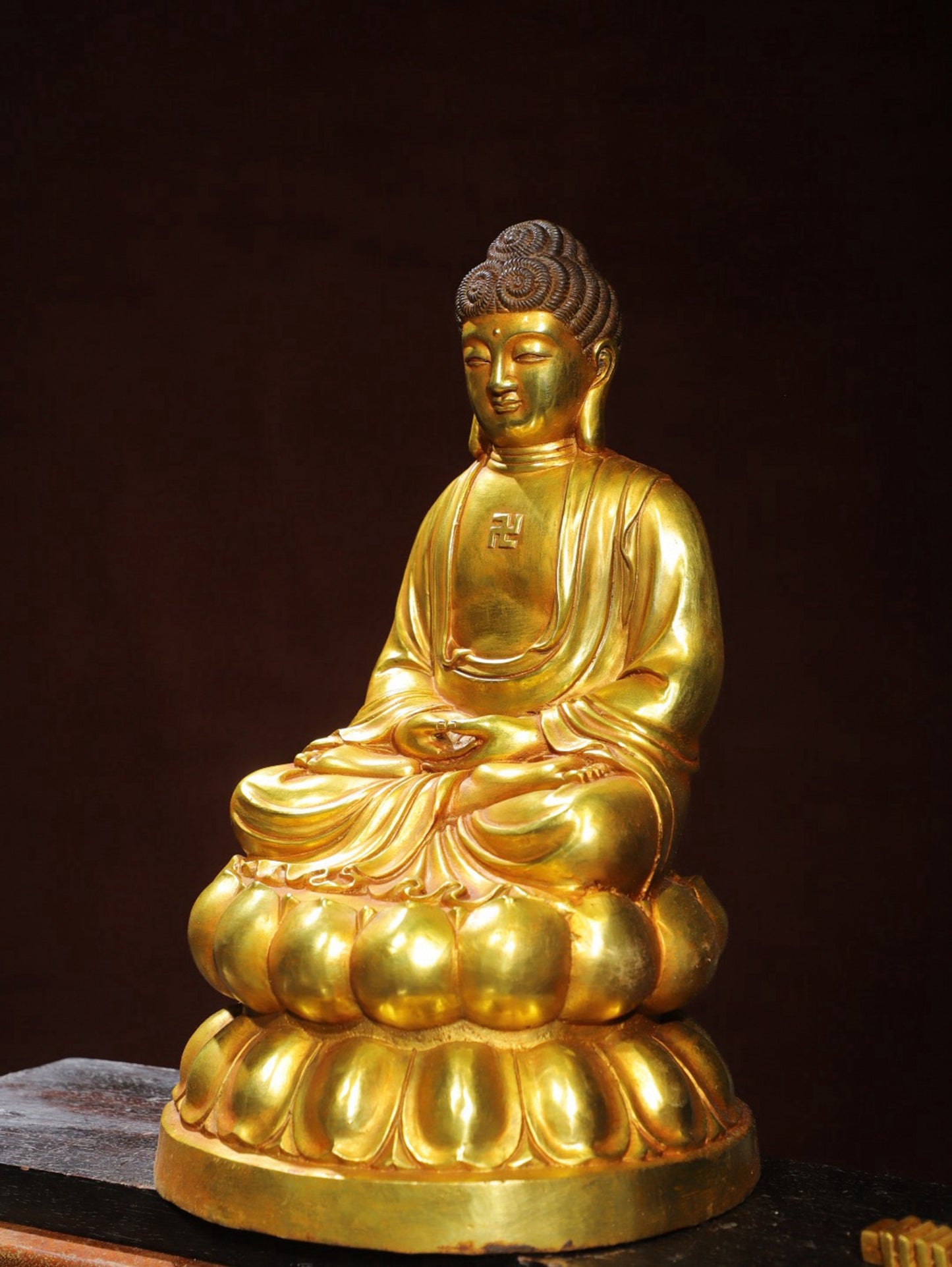 Bronze Plated [Glass Medicine Buddha] Statue