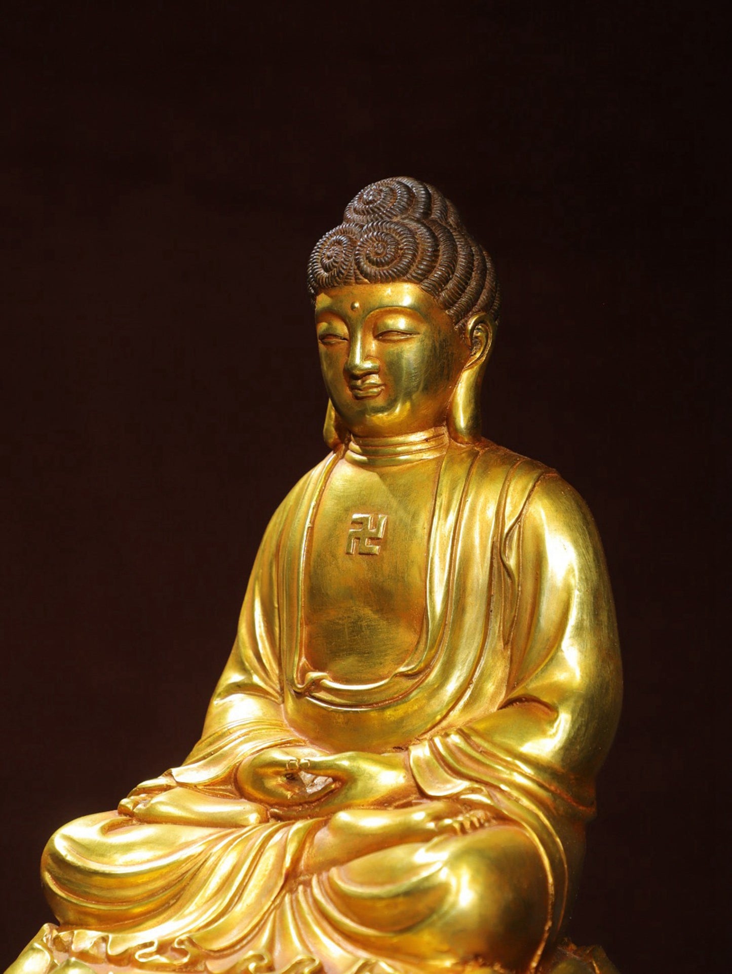 Bronze Plated [Glass Medicine Buddha] Statue