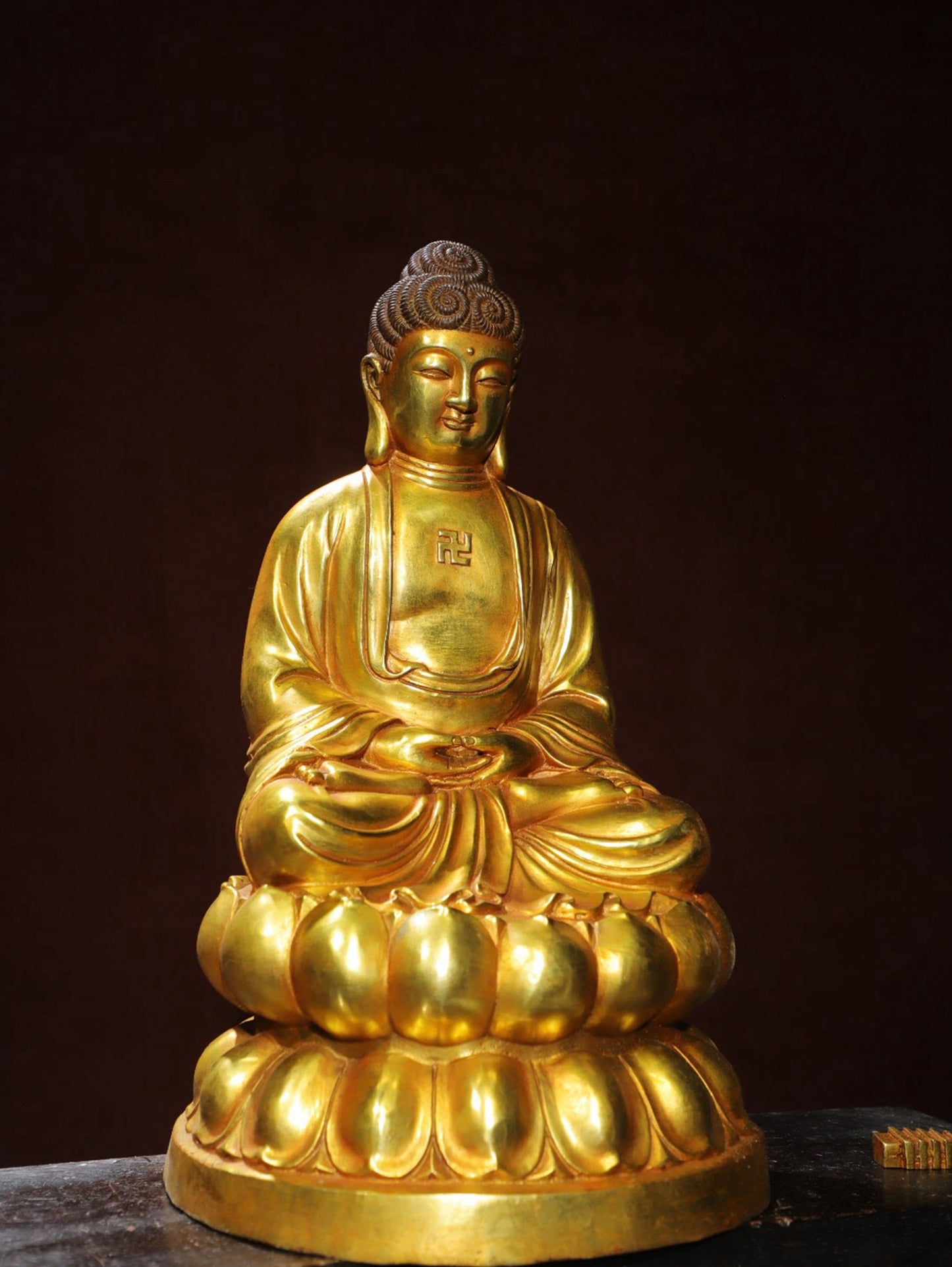 Bronze Plated [Glass Medicine Buddha] Statue