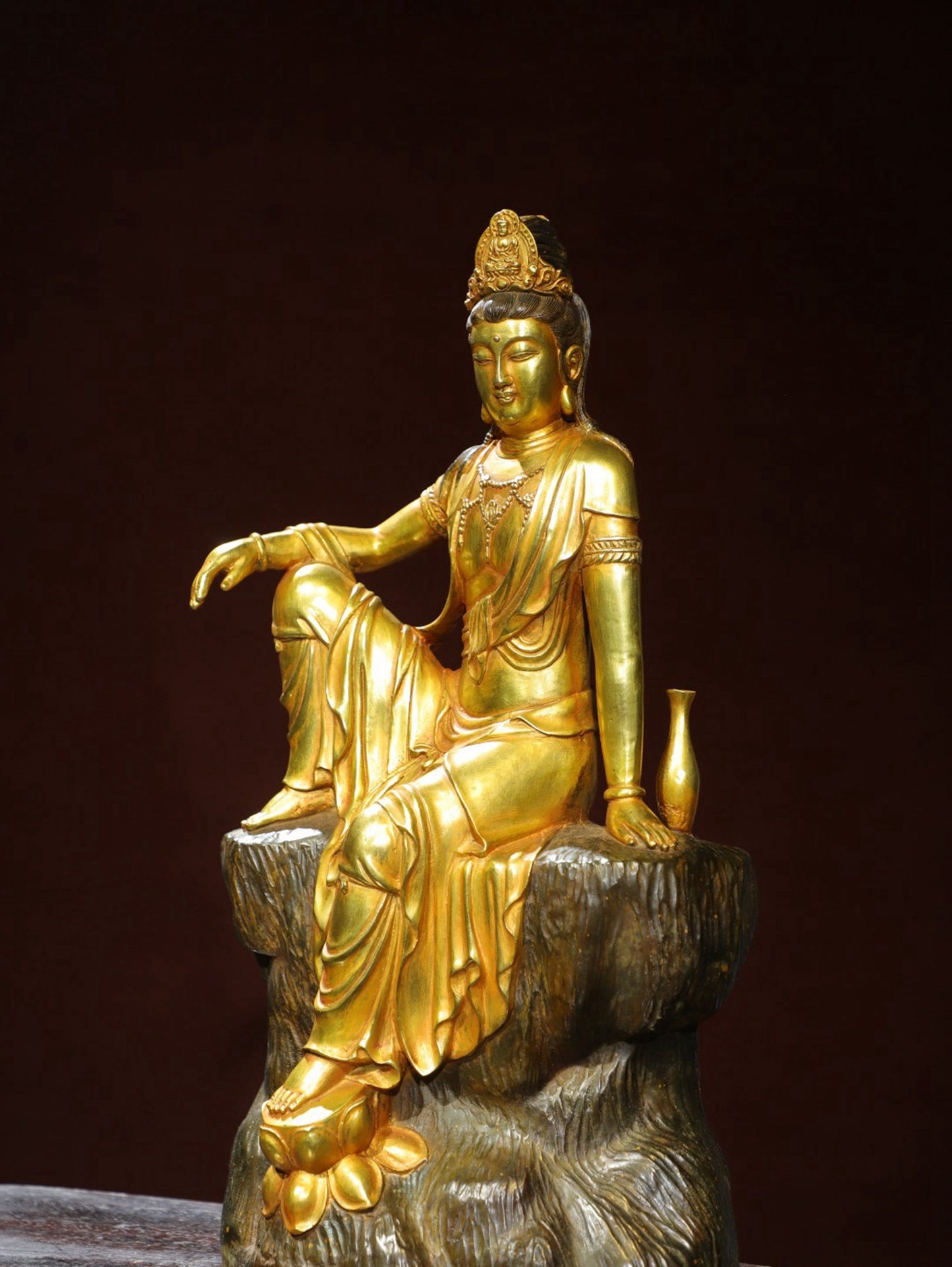 Bronze Plated Avalokitesvara Statue